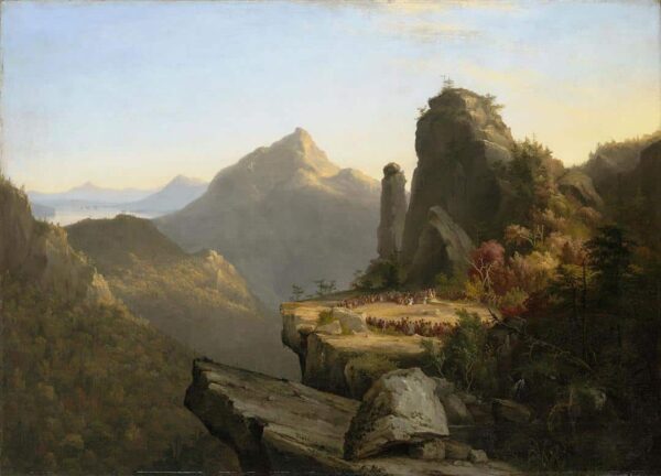 Scena dell’ultimo dei Mohicani: Cora in ginocchio ai piedi di Tamenund, 1827 – Thomas Cole Thomas Cole 2024-11-14