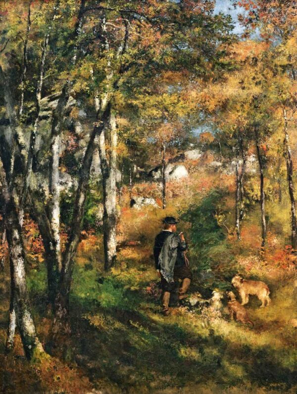 Il pittore Jules Le Coeur e i suoi cani nella foresta di Fontainebleau – Pierre-Auguste Renoir Pierre-Auguste Renoir 2024-11-21