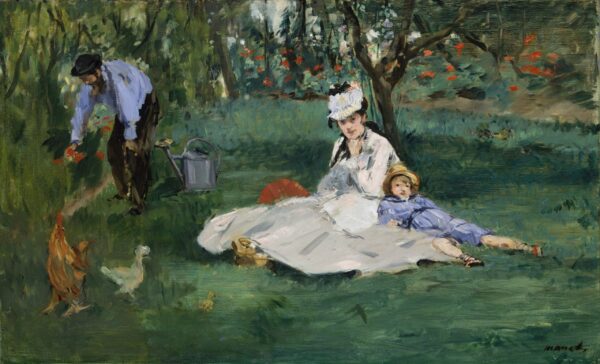 La famiglia Monet nel suo giardino di Argenteuil – Edouard Manet Édouard Manet 2024-11-14