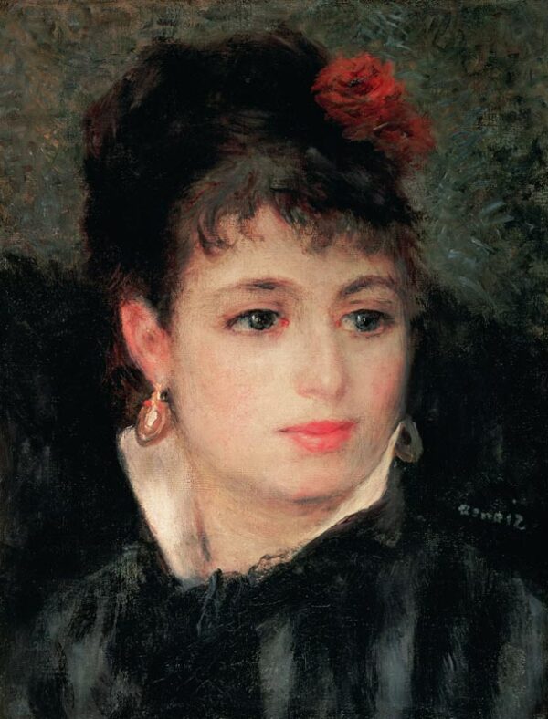 Donna con una rosa nei capelli – Pierre-Auguste Renoir Pierre-Auguste Renoir 2024-11-21