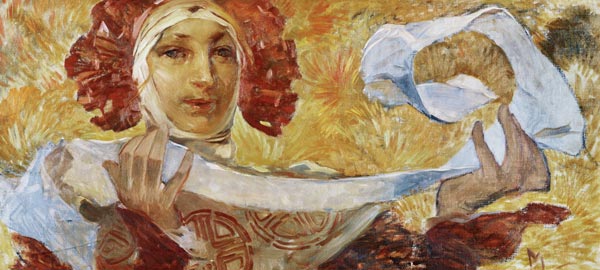 Una donna con un foulard – Alfons Mucha Alfons Mucha 2024-12-03