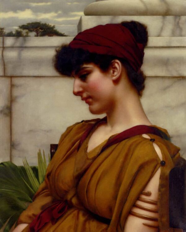 Una bellezza classica di profilo – John William Godward John William Godward 2024-11-21