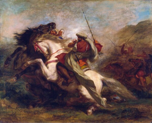 Collisione di cavalieri moreschi – Eugène Delacroix Eugène Delacroix 2024-11-21