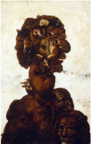 Teste antropomorfe che rappresentano uno dei quattro elementi – Terra – Arcimboldo Giuseppe Arcimboldo 2024-11-14