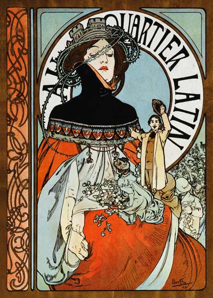 Nel Quartiere Latino – Alfons Mucha Alfons Mucha 2024-11-14