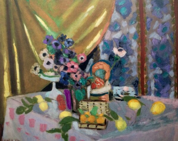 Natura morta con tovaglia rosa, vaso di anemoni, limoni e ananas – Matisse Henri Matisse 2024-11-21