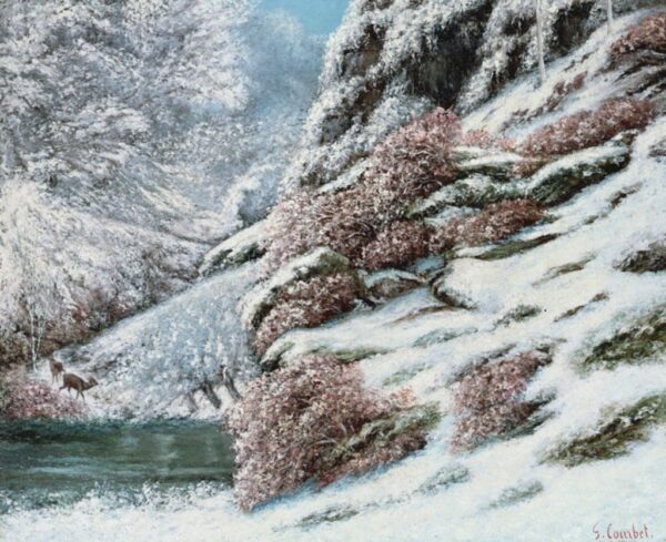 Cervo in un paesaggio di neve – Gustave Courbet Gustave Courbet 2024-11-21