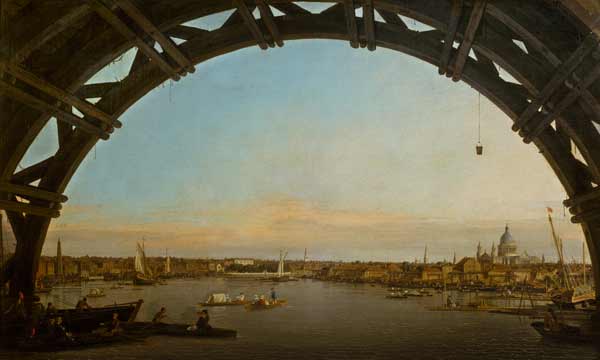 Londra vista attraverso un arco del ponte di Westminster – Giovanni Antonio Canal Canaletto 2024-11-14