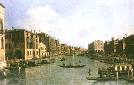 Il Canal Grande si estende in direzione sud-est fino al Ponte di Rialto – Giovanni Antonio Canal Canaletto 2024-11-14