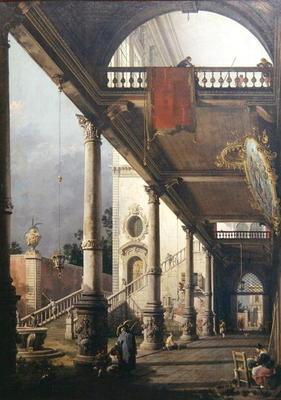 Capriccio di una colonnade, 1765 (olio su tela) – Giovanni Antonio Canal Canaletto 2024-11-14