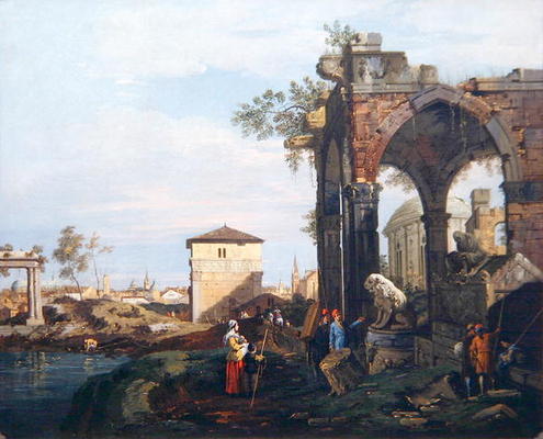 Capriccio con rovine e Porta Portello a Padova, circa 1760 – Giovanni Antonio Canal Canaletto 2024-11-14