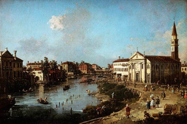 Dolo sulla Brenta, con la chiesa di San Rocco e la Villa Zanon-Bon – Giovanni Antonio Canal Canaletto 2024-11-14