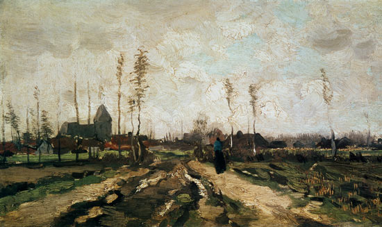 Paesaggio con una chiesa e delle case, Nuenen – Van Gogh Vincent Van Gogh 2024-11-21