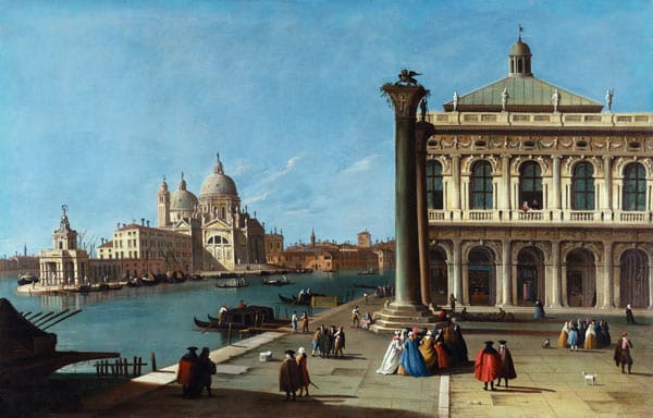 Ingresso del Canal Grande, Venezia, con la Piazzetta e la chiesa di Santa Maria della Salute – Giovanni Antonio Canal Canaletto 2024-11-14