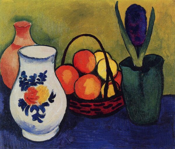 Cruche bianca con fiori e frutta – August Macke August Macke 2025-01-28