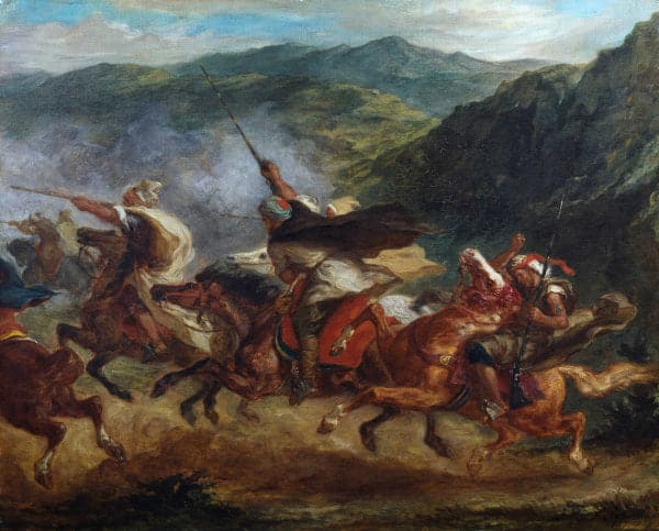 Cavalleria araba che si allena per una carica – Eugène Delacroix Eugène Delacroix 2024-09-19