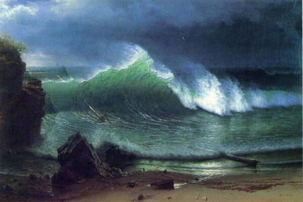 La riva del mare turchese (mare di smeraldo) – Albert Bierstadt Albert Bierstadt 2024-11-14