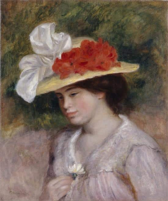 Femme con un cappello a fiori – Pierre-Auguste Renoir Pierre-Auguste Renoir 2024-11-21