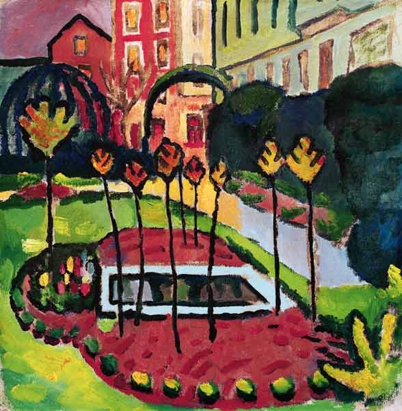 Giardino con laghetto – August Macke August Macke 2025-01-28