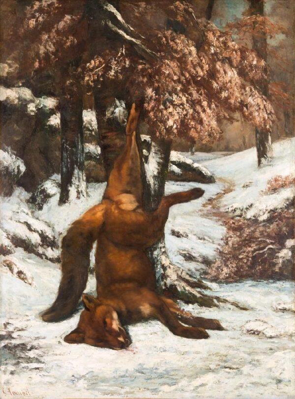 Renard sospeso su un albero, nella neve – Gustave Courbet Gustave Courbet 2024-11-21