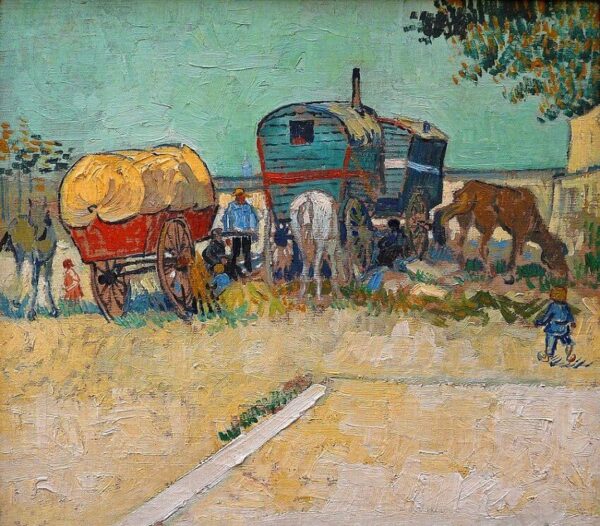 Le Roulotte, accampamento di bohémien – Van Gogh Vincent Van Gogh 2024-11-21