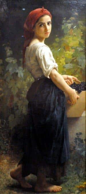 Ragazza con uva di William Bouguereau William Bouguereau 2024-09-19 2