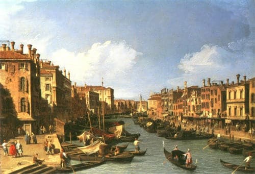 Canale Grande: vista sud-ovest dal ponte di Rialto verso il Palazzo FosAri – Canale Giovanni Antonio Canaletto 2024-11-14