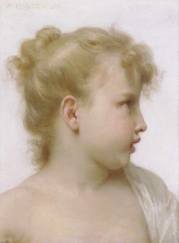 Testa di una bambina – William Bouguereau William Bouguereau 2024-11-21