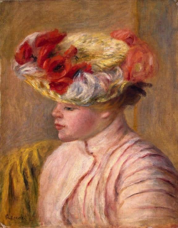 Giovane donna con un cappello a fiori – Pierre-Auguste Renoir Pierre-Auguste Renoir 2024-09-20