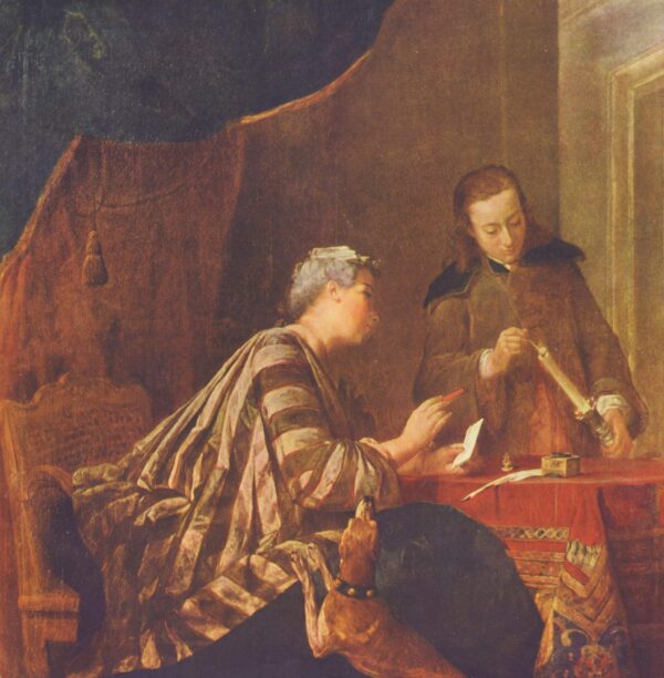 Signora che sigilla una lettera – Jean Siméon Chardin Jean Baptiste Simeon Chardin 2025-01-22