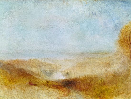 Paesaggio con un fiume e una baia in lontananza – William Turner William Turner 2024-11-21