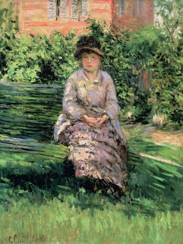 Madame Renoir (1860-1915) nel giardino di Petit-Gennevilliers – Caillebotte Gustave Caillebotte 2025-01-29