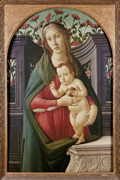 Madonne avec l’enfant dans une alcove décorée de fleurs – Sandro Botticelli Sandro Botticelli 2024-11-21