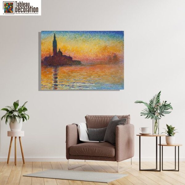 San Giorgio Maggiore al crepuscolo – Dipinto di Claude Monet Claude Monet 2024-11-21 6