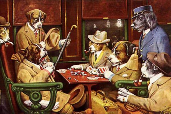 Quattro cani seduti a un tavolo da poker – Cassius Marcellus Coolidge Cassius Marcellus Coolidge 2024-11-14