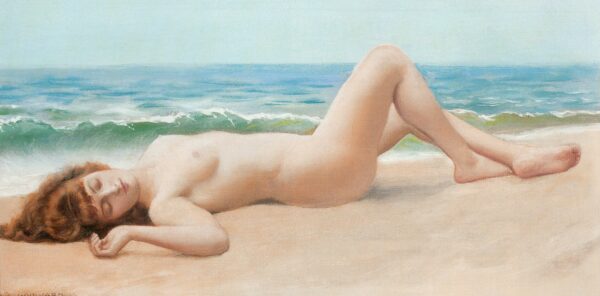 Nudo sulla spiaggia – John William Godward John William Godward 2024-11-21