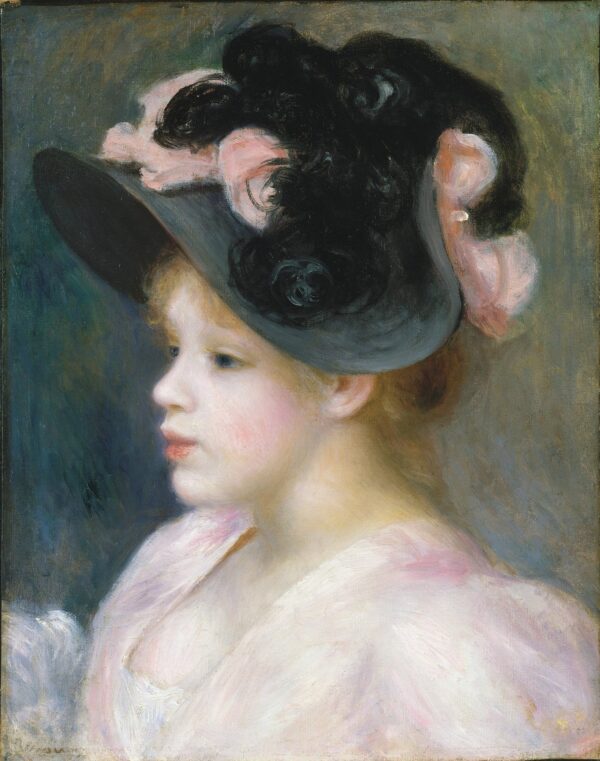 Giovane ragazza con cappello rosa e nero – Pierre-Auguste Renoir Pierre-Auguste Renoir 2024-11-21