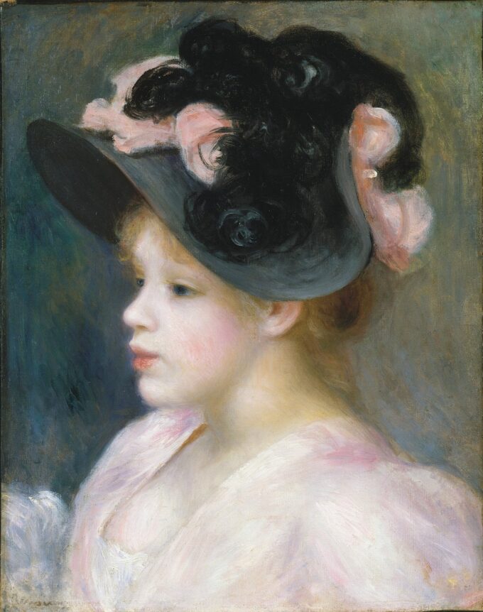 Giovane ragazza con cappello rosa e nero – Pierre-Auguste Renoir Pierre-Auguste Renoir 2024-09-20