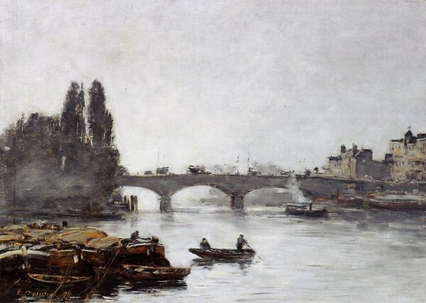 Rouen, il Ponte Corneille, Effetto di Nebbia – Eugène Boudin Eugène Boudin 2024-11-20