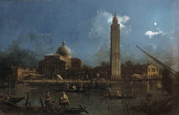 La celebrazione notturna davanti alla chiesa di San Pietro di Castello – Giovanni Antonio Canal Canaletto 2024-11-14