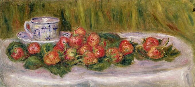 Natura morta di fragole e una tazza da tè – Pierre-Auguste Renoir Pierre-Auguste Renoir 2024-09-20