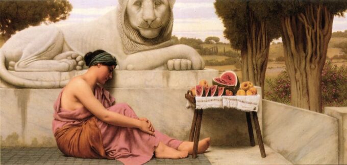 Il venditore di frutta – John William Godward John William Godward 2024-09-19 2