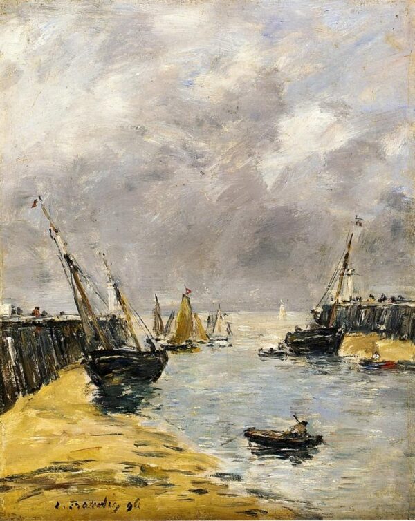 Le banchine, bassa marea, Trouville – Eugène Boudin Eugène Boudin 2024-11-20