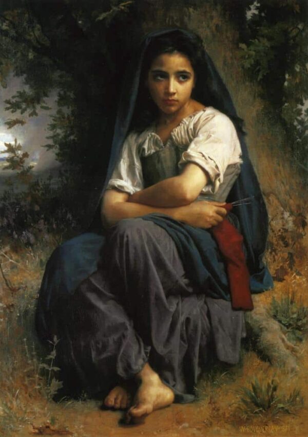 La piccola lavoratrice a maglia – William Bouguereau William Bouguereau 2024-11-20