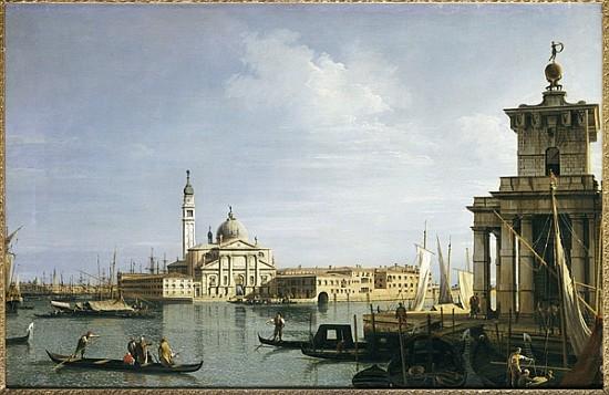 L’isola di San Giorgio Maggiore, a Venezia, con la Punta della Dogana e numerose barche – Giovanni Antonio Canal Canaletto 2024-11-14