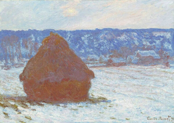 Meule, effetto di neve, tempo nuvoloso – Claude Monet Claude Monet 2024-11-21