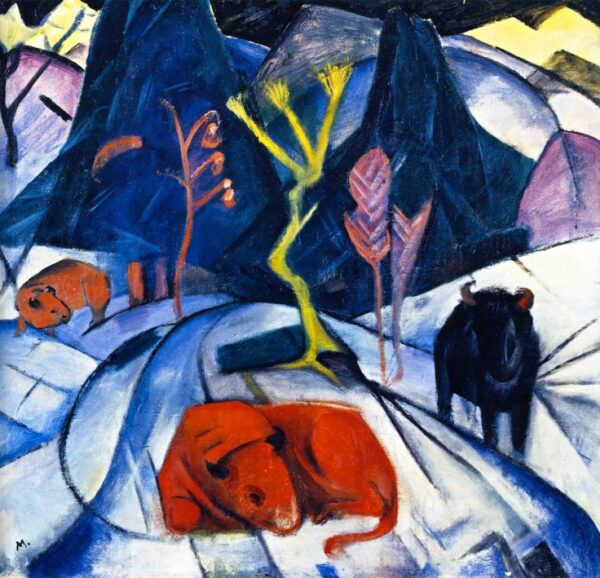 Bisonte in inverno (Bisonte rosso) – Franz Marc Franz Marc 2024-11-13