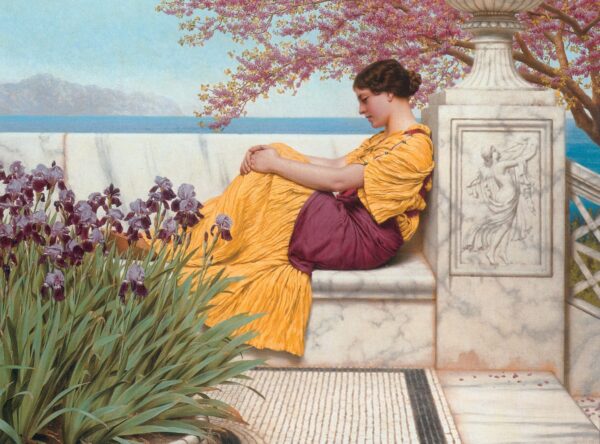 Sotto il fiore che si aggrappa al ramo – John William Godward John William Godward 2024-11-21