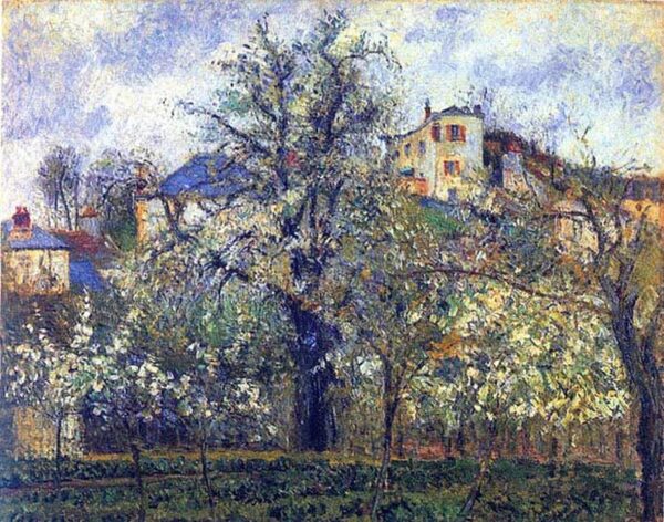 L’orto con alberi in fiore, primavera, Pontoise – Camille Pissarro Camille Pissarro 2024-11-14