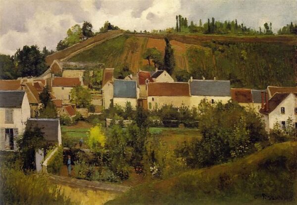 Vista dell’Hermitage, colline di Jallais, Pontoise – Camille Pissarro Camille Pissarro 2024-11-14